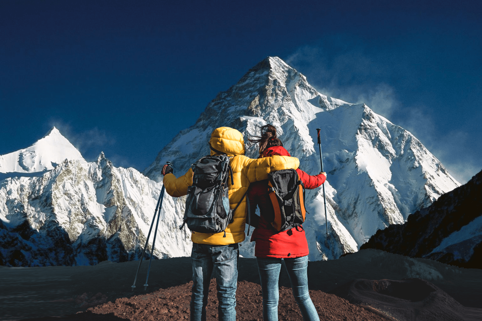 Conquer Majestic Peaks Background